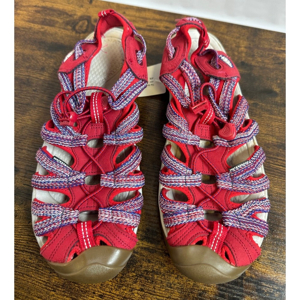 Keen Whisper Closed Toe Sandals Size 11 Anti-Odor Red White & Blue 4th of July - Picture 11 of 11